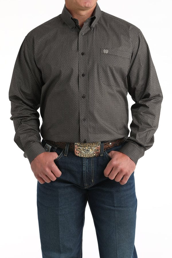 Cinch Men's Western Shirt-Brown-Men's Shirts-Cinch-Whiskey Ray's Boutique, Women's Western Wear Boutique in Waxahachie, TX