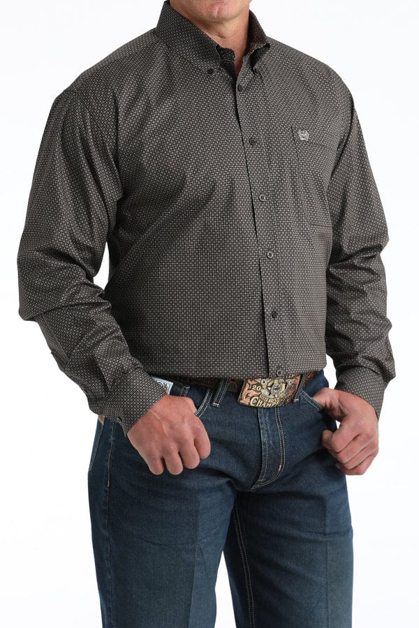 Cinch Men's Western Shirt-Brown-Men's Shirts-Cinch-Whiskey Ray's Boutique, Women's Western Wear Boutique in Waxahachie, TX