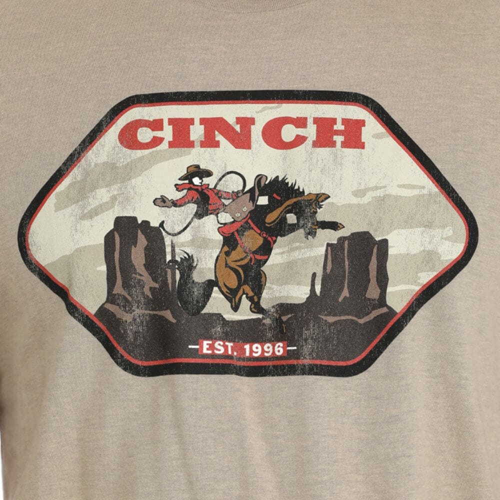 Men's Cinch Buckin' Horse T-Shirt-Men's Shirts-Cinch-Whiskey Ray's Boutique, Women's Western Wear Boutique in Waxahachie, TX