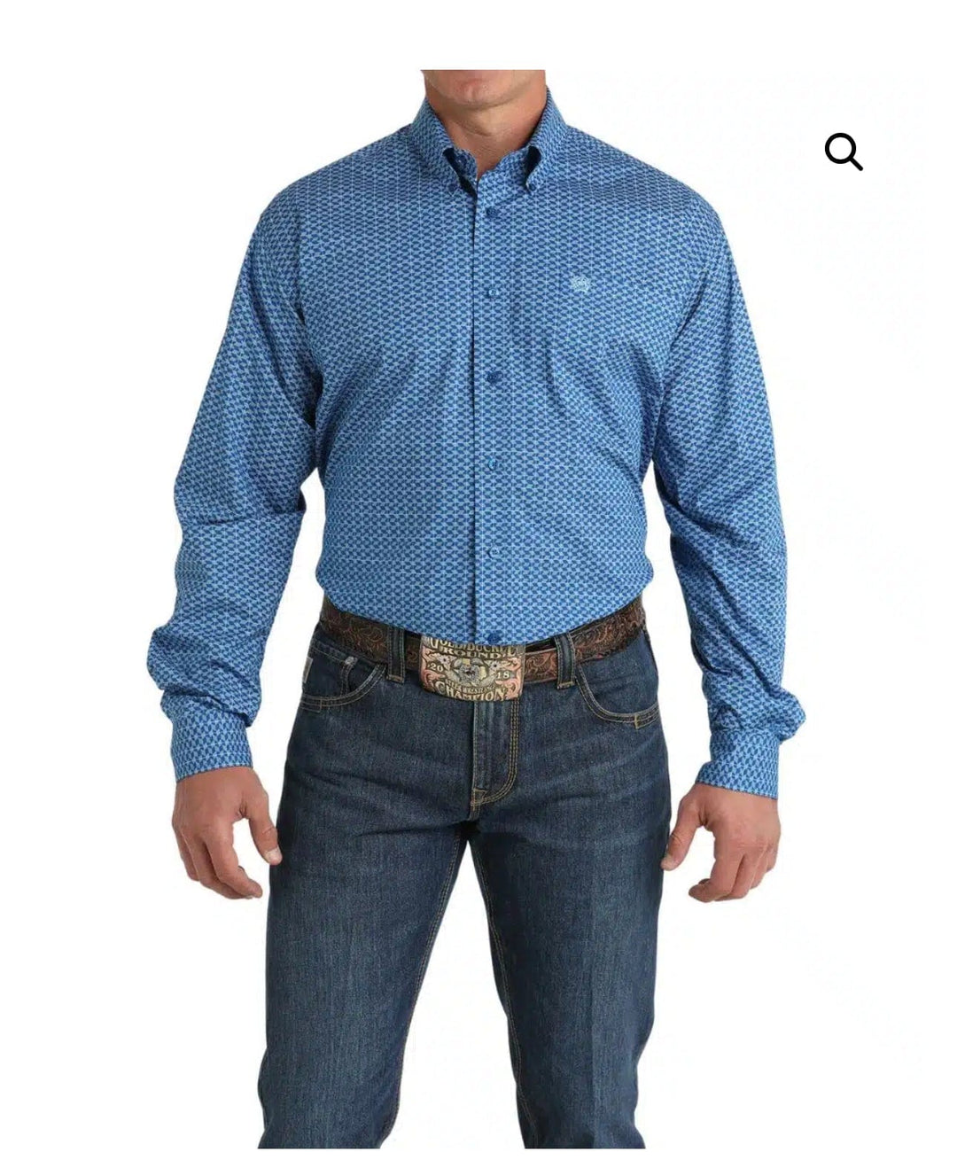 Men's Stretch Geometric Print Button-Down Western Shirt-Men's Shirts-Cinch-Whiskey Ray's Boutique, Women's Western Wear Boutique in Waxahachie, TX