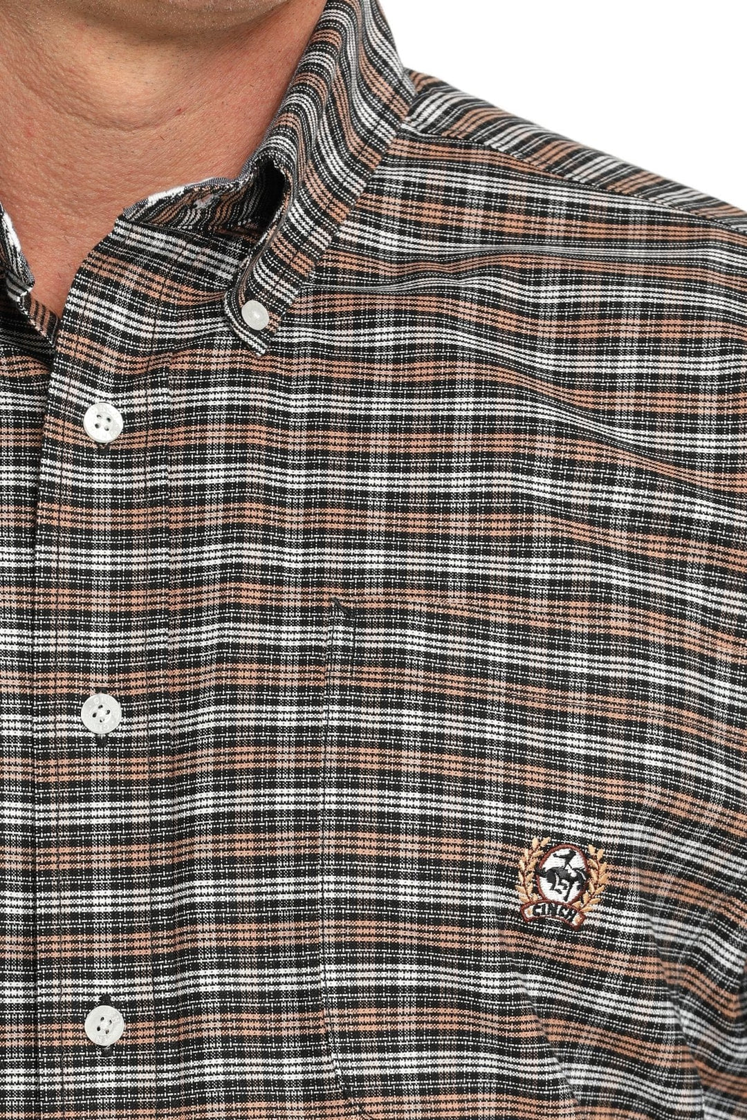 Vintage plaid button down shirt-Men's Shirts-Cinch-Whiskey Ray's Boutique, Women's Western Wear Boutique in Waxahachie, TX