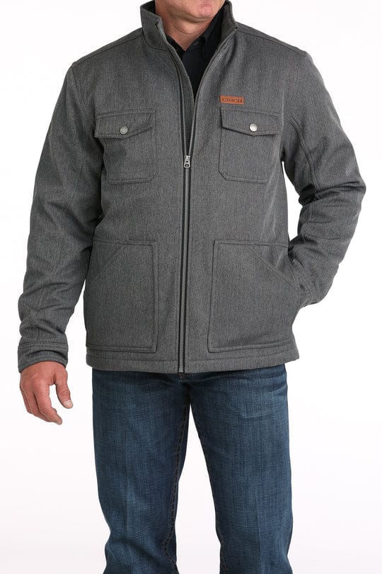 Men's Concealed Carry Bonded Jacket - Gray-Outerwear-Cinch-Whiskey Ray's Boutique, Women's Western Wear Boutique in Waxahachie, TX
