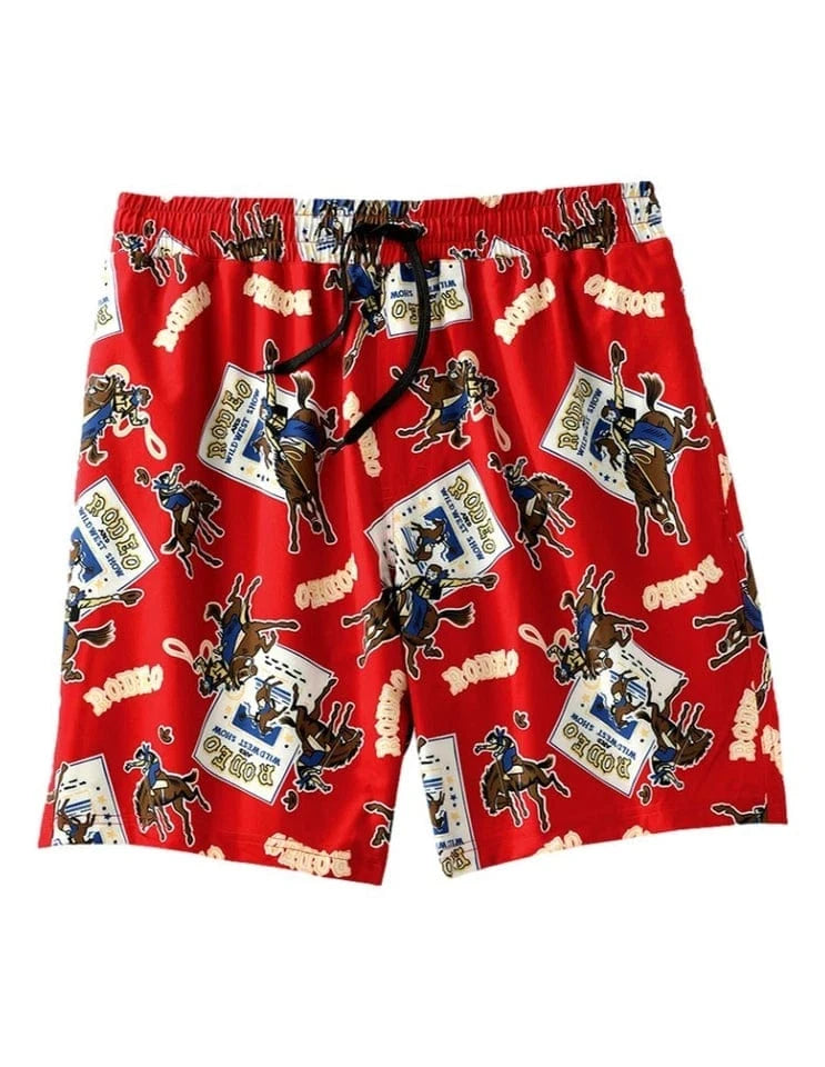 Men's Cinch Rodeo Print Swim Shorts-Seasonal-Cinch-Whiskey Ray's Boutique, Women's Western Wear Boutique in Waxahachie, TX