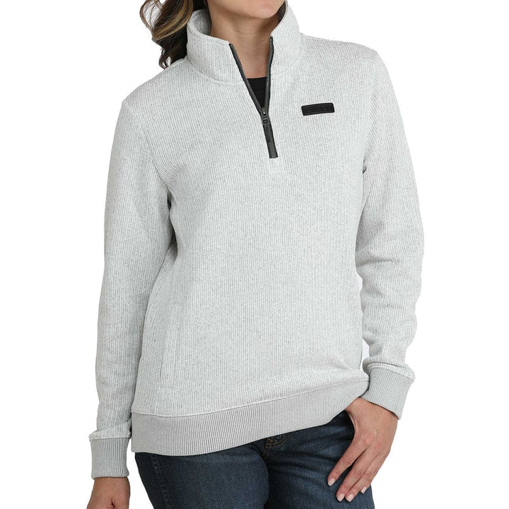 Frosted Morning Quarter-Zip Fleece-Sweaters-Cinch-Whiskey Ray's Boutique, Women's Western Wear Boutique in Waxahachie, TX