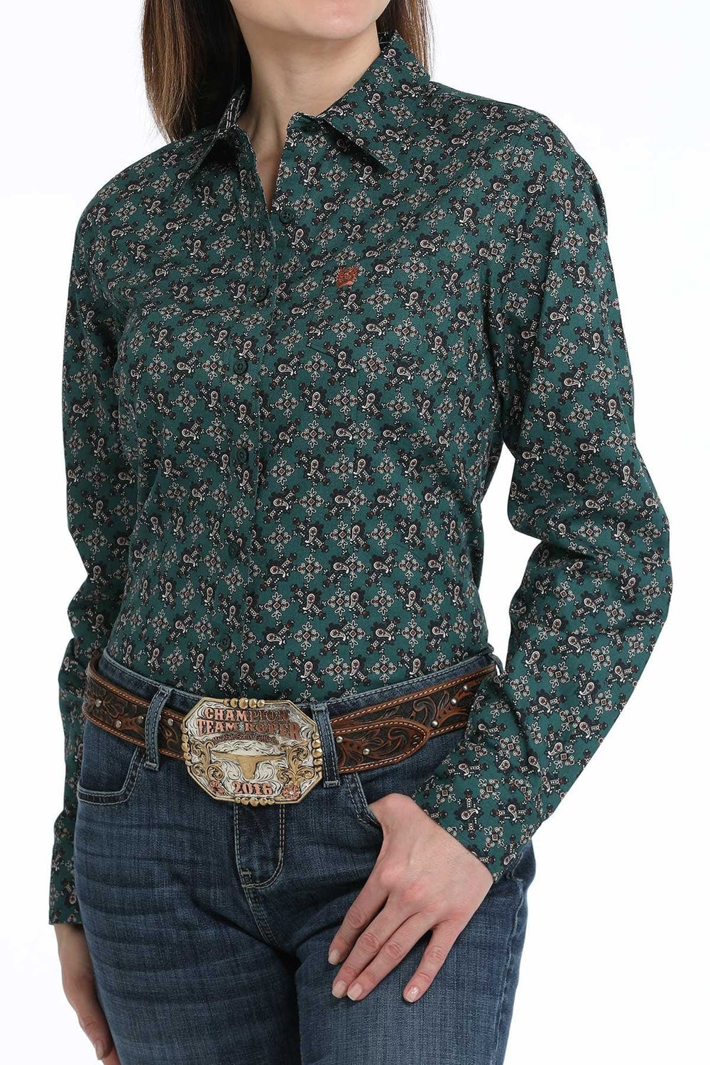 Women's Panhandle Forest Paisley Print Shirt-Women's top-Cinch-Whiskey Ray's Boutique, Women's Western Wear Boutique in Waxahachie, TX