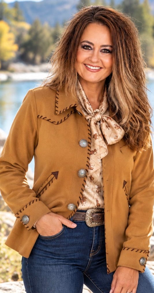 Frontier Charm Suede Jacket-Coats & Jackets-Cruel-Whiskey Ray's Boutique, Women's Western Wear Boutique in Waxahachie, TX