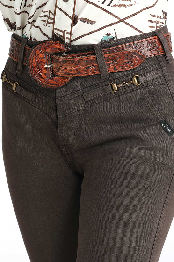 CRUEL DENIM® WOMENS QUINN BROWN TAPERED JEAN-Jeans-Cruel-Whiskey Ray's Boutique, Women's Western Wear Boutique in Waxahachie, TX