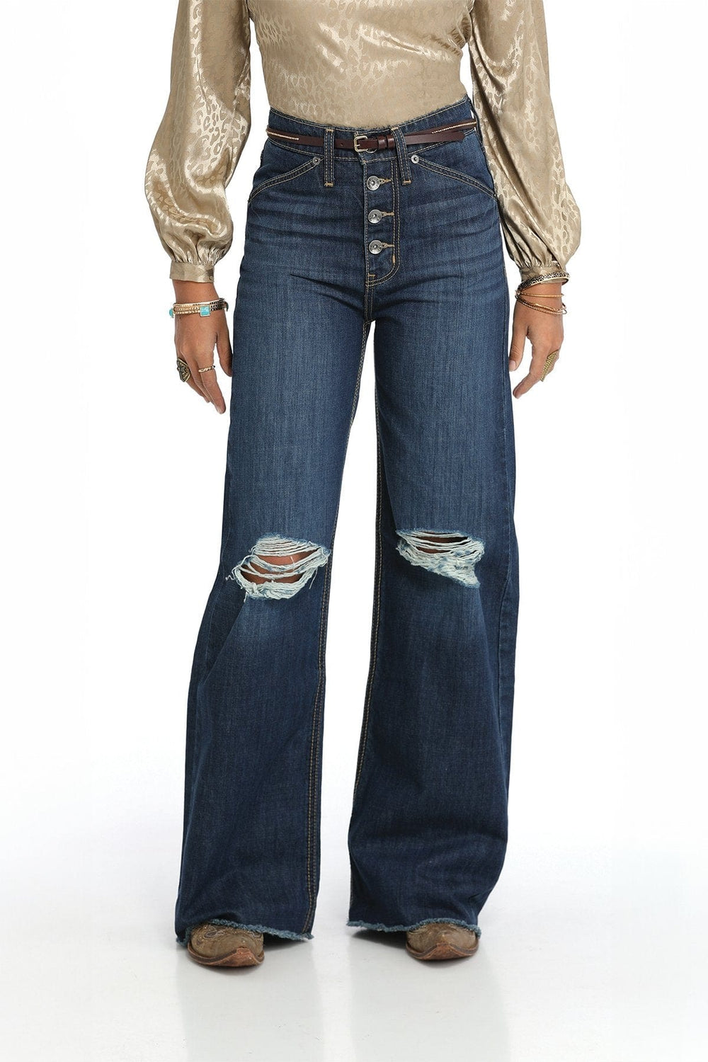 Woman’s Skylar Wide leg-Dark Stone-Jeans-Cruel-Whiskey Ray's Boutique, Women's Western Wear Boutique in Waxahachie, TX