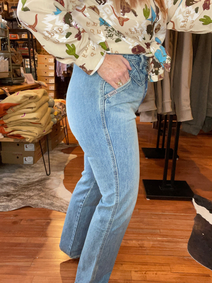 Women's Quinn Bareback Light Stone Jeans-Jeans-Cruel-Whiskey Ray's Boutique, Women's Western Wear Boutique in Waxahachie, TX