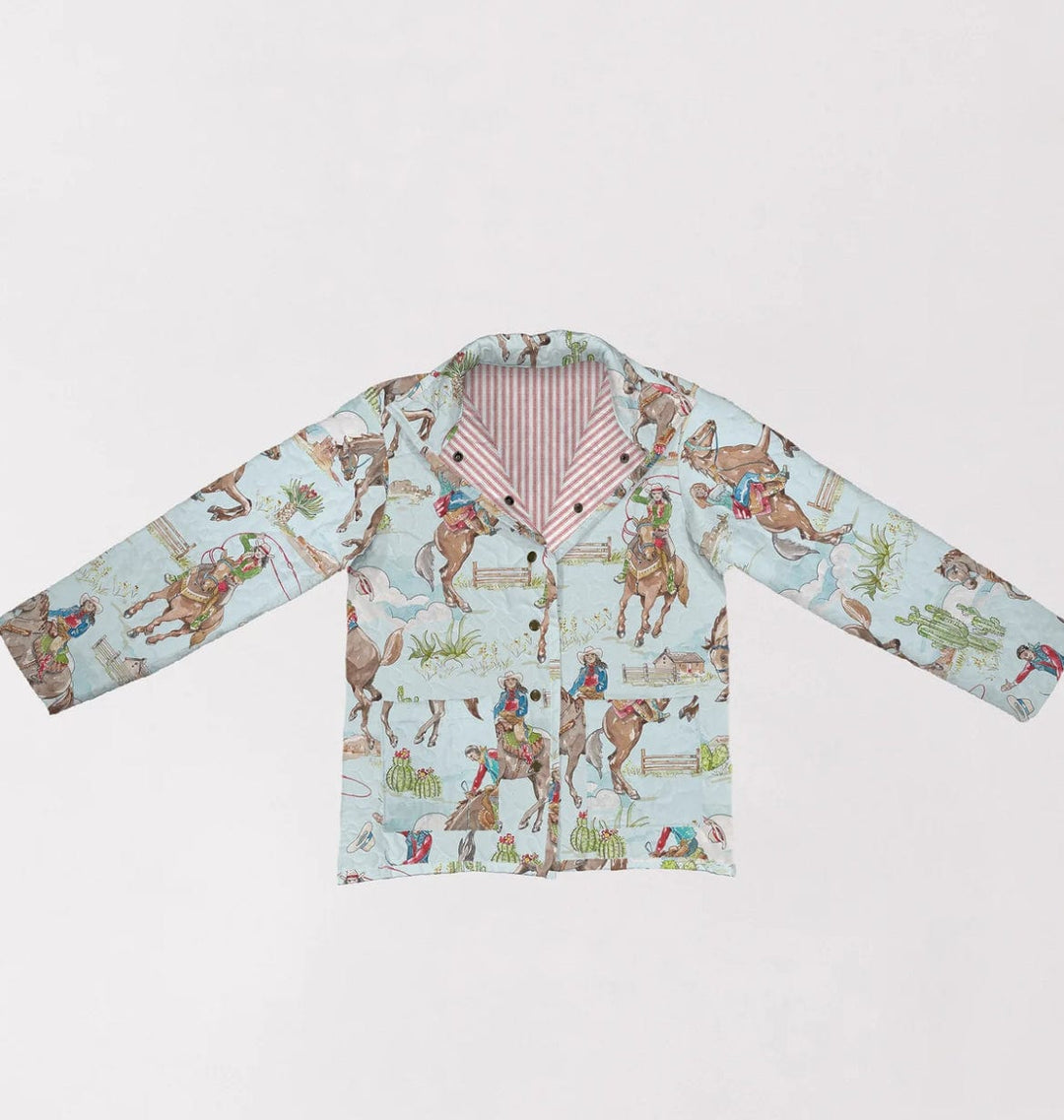 Birdie Cowgirl Multi Quilted Snap Jacket-Coats & Jackets-Ida Mae Home-Whiskey Ray's Boutique, Women's Western Wear Boutique in Waxahachie, TX