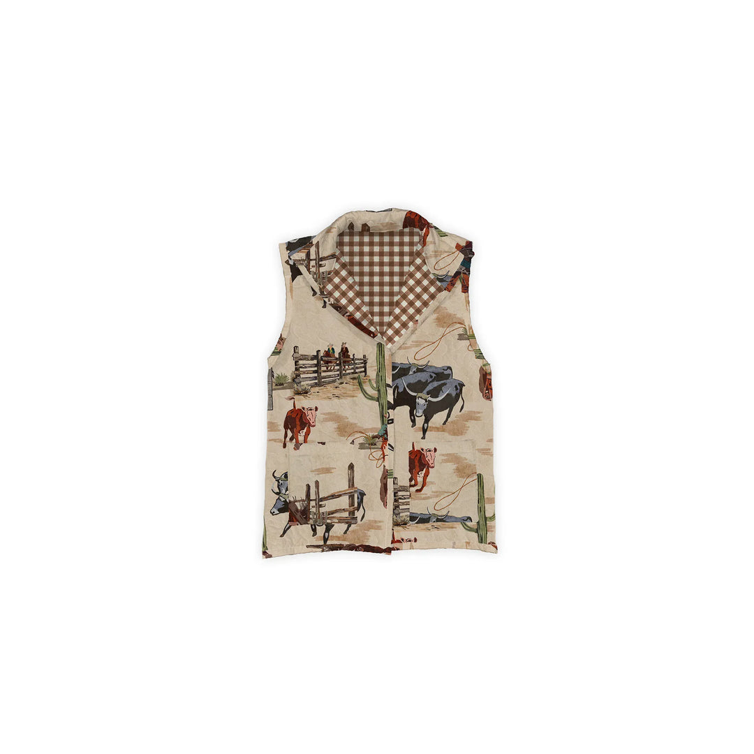 Blaze Ruby Quilted Vest-Coats & Jackets-Ida Mae Home-Whiskey Ray's Boutique, Women's Western Wear Boutique in Waxahachie, TX