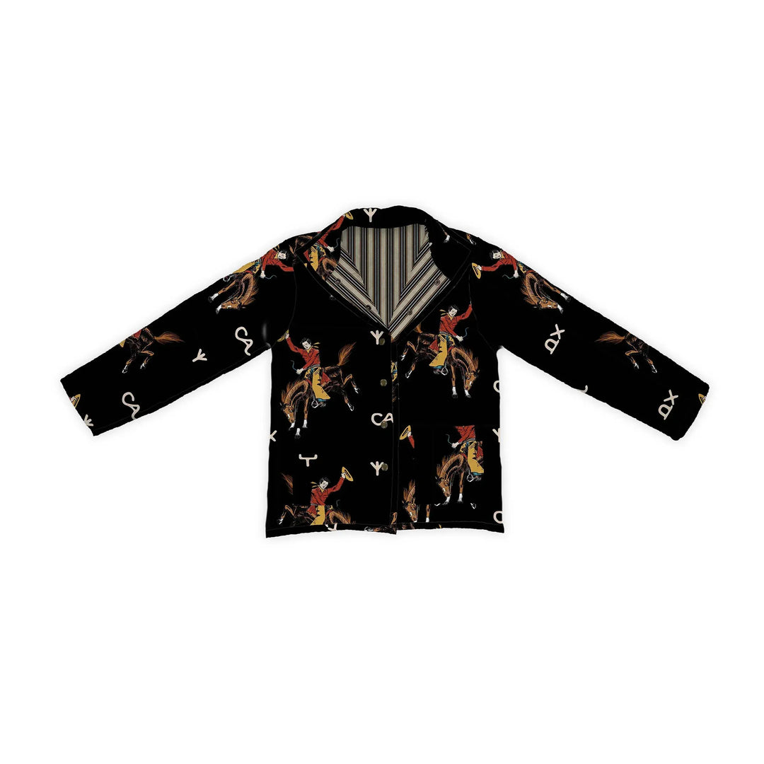 Lazy J Black Quilted Snap Jacket-Coats & Jackets-Ida Mae Home-Whiskey Ray's Boutique, Women's Western Wear Boutique in Waxahachie, TX