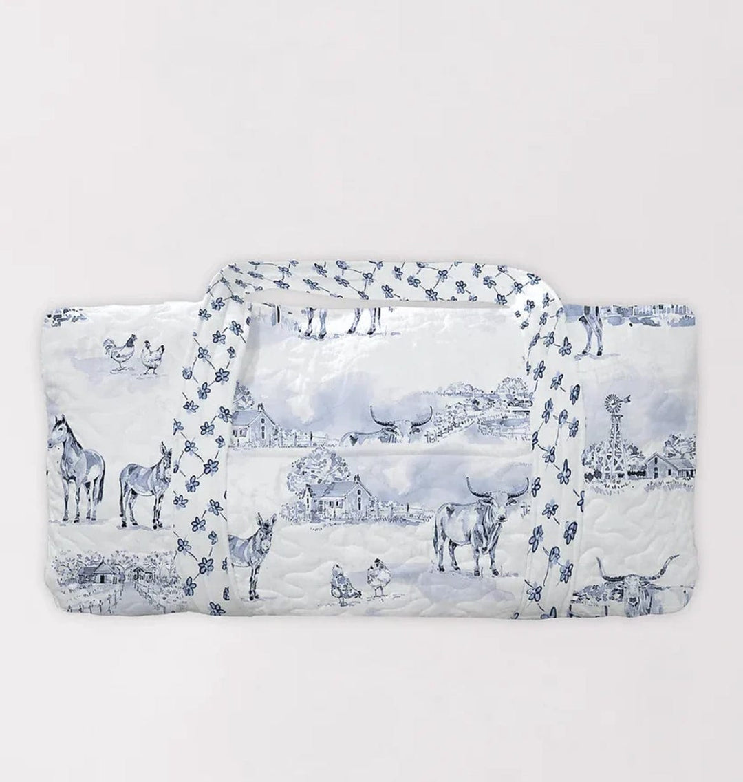 Donkey Toile Duffle Bag-Duffel Bags-Ida Mae Home-Whiskey Ray's Boutique, Women's Western Wear Boutique in Waxahachie, TX