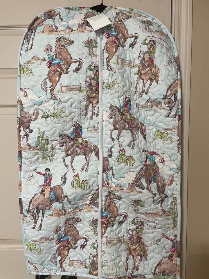 Birdie Cowgirl Multi Quilted Garment Bag-Garment Bags-Ida Mae Home-Whiskey Ray's Boutique, Women's Western Wear Boutique in Waxahachie, TX