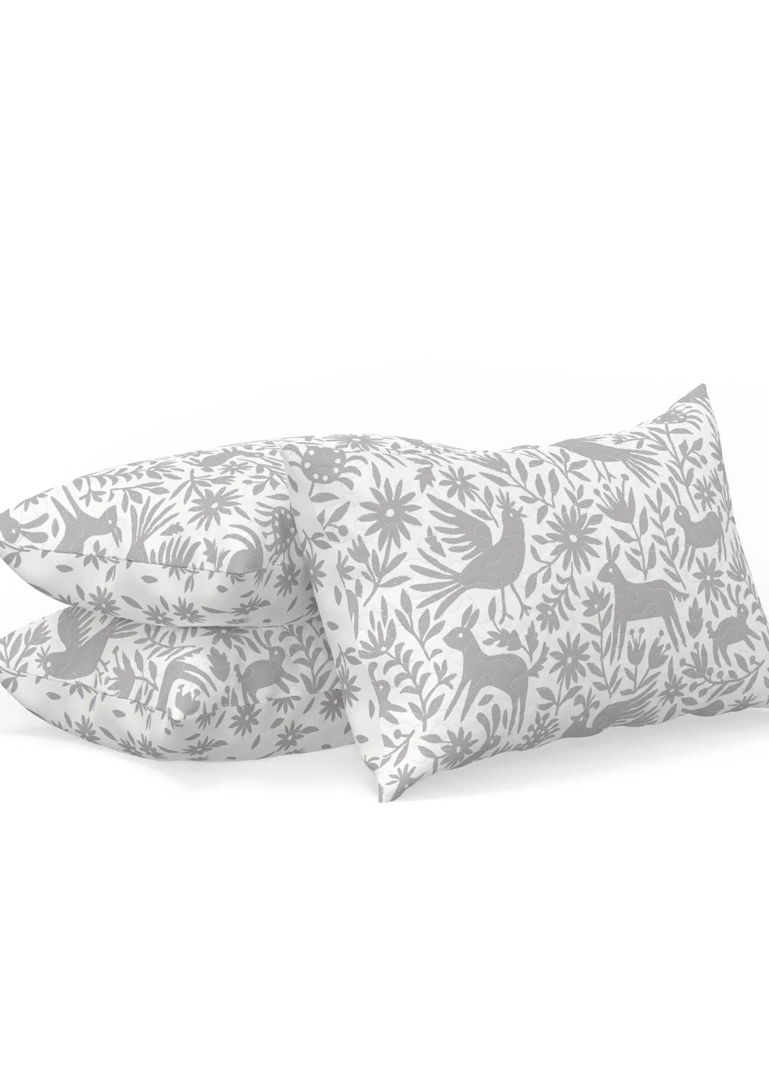 Piper Otomi Light Grey King Sham-Pillows-Ida Mae Home-Whiskey Ray's Boutique, Women's Western Wear Boutique in Waxahachie, TX