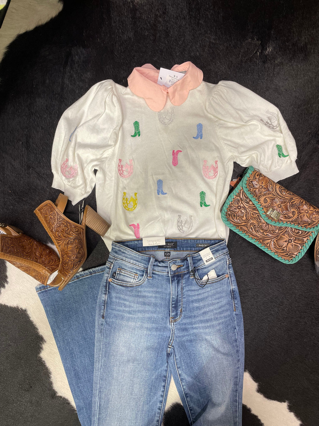 Judy Blue Midrise Vintage Bootcut-Jeans-Judy Blue-Whiskey Ray's Boutique, Women's Western Wear Boutique in Waxahachie, TX