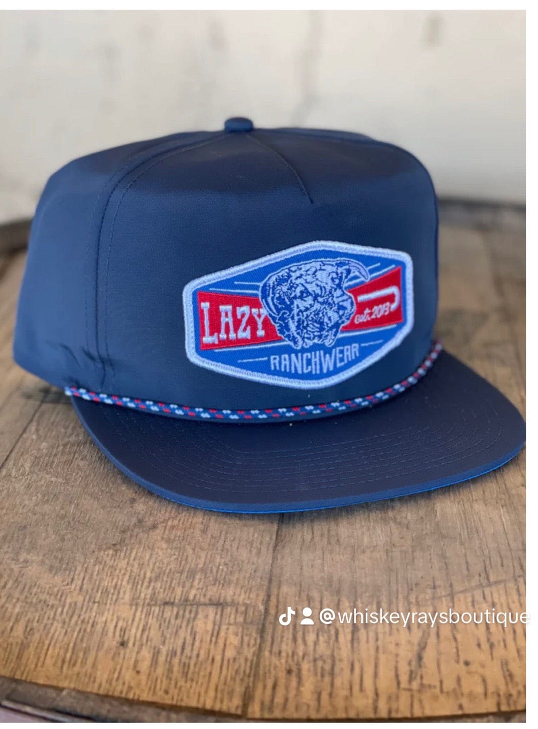 Lazy J Lazy J Navy Premium Ranch Rope Cap-Hats-Lazy J Ranchwear-Whiskey Ray's Boutique, Women's Western Wear Boutique in Waxahachie, TX