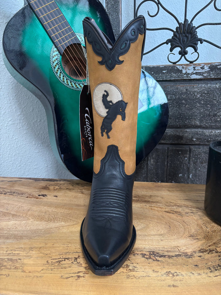 Caborca Silver by Liberty Black Clemencia Austin Negro MAC150 Boots-Boots-Caborca Boots-Whiskey Ray's Boutique, Women's Western Wear Boutique in Waxahachie, TX