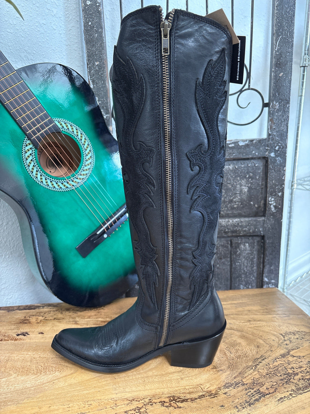 Liberty Black-"Backwoods Belle" Tall Black Boot-Boots-Liberty Black Boots-Whiskey Ray's Boutique, Women's Western Wear Boutique in Waxahachie, TX