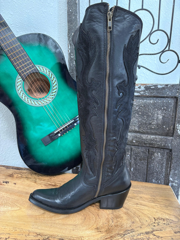 Liberty Black-"Backwoods Belle" Tall Black Boot-Boots-Liberty Black Boots-Whiskey Ray's Boutique, Women's Western Wear Boutique in Waxahachie, TX