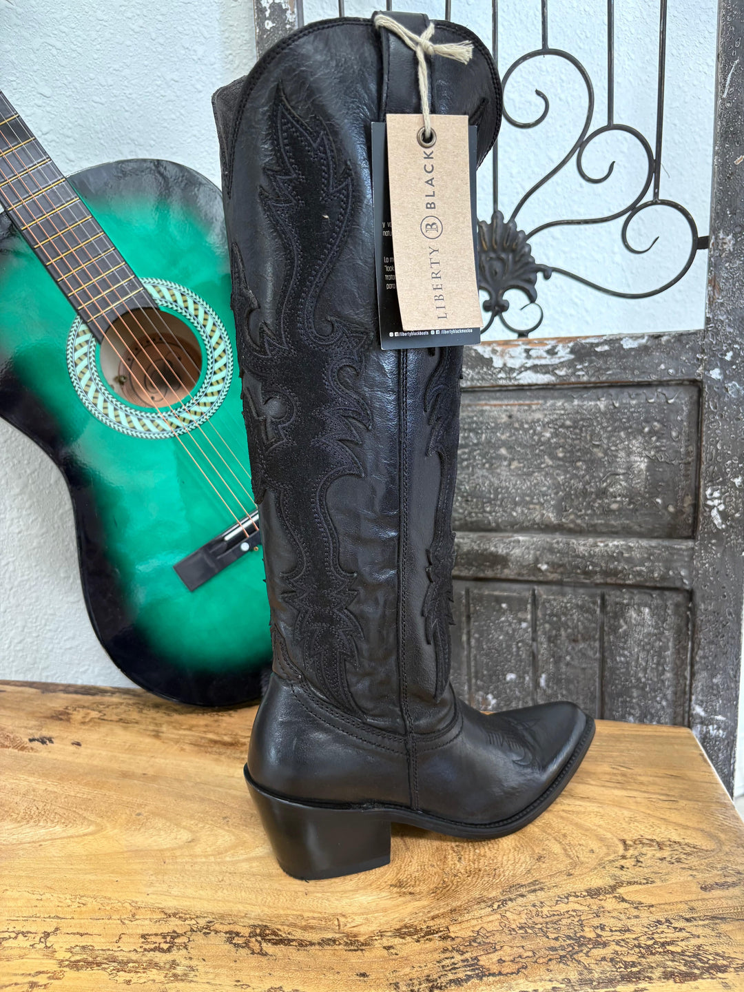 Liberty Black-"Backwoods Belle" Tall Black Boot-Boots-Liberty Black Boots-Whiskey Ray's Boutique, Women's Western Wear Boutique in Waxahachie, TX