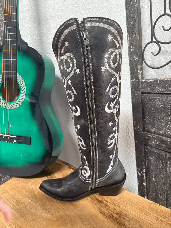 Liberty Black Nagore Mossil Negro-Boots-Liberty Black Boots-Whiskey Ray's Boutique, Women's Western Wear Boutique in Waxahachie, TX