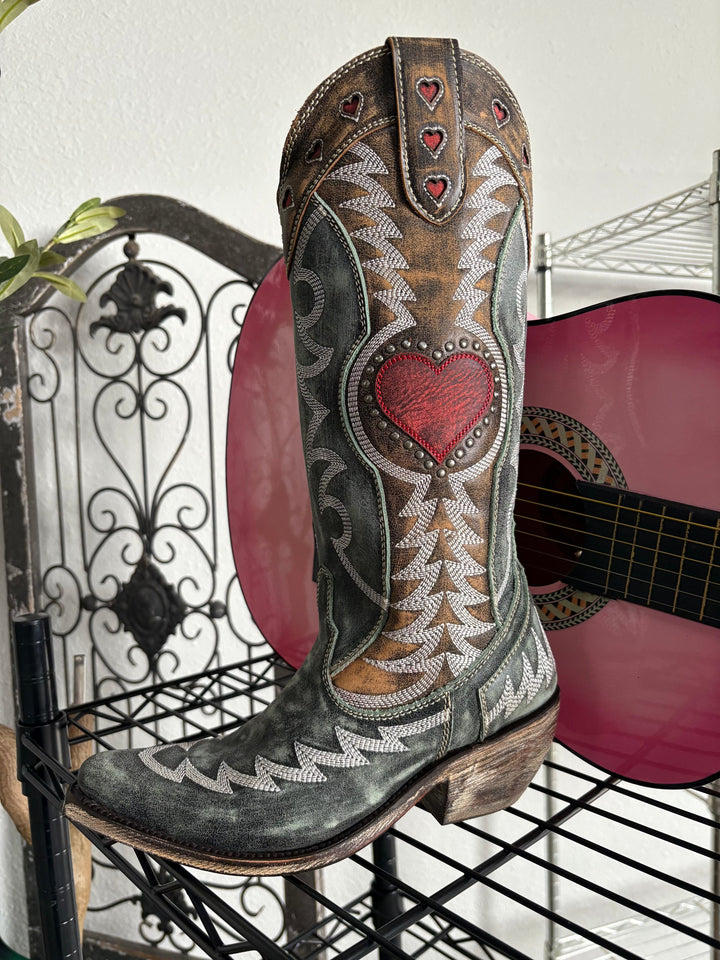 Liberty Black Vintage Turquesa-Boots-Liberty Black Boots-Whiskey Ray's Boutique, Women's Western Wear Boutique in Waxahachie, TX