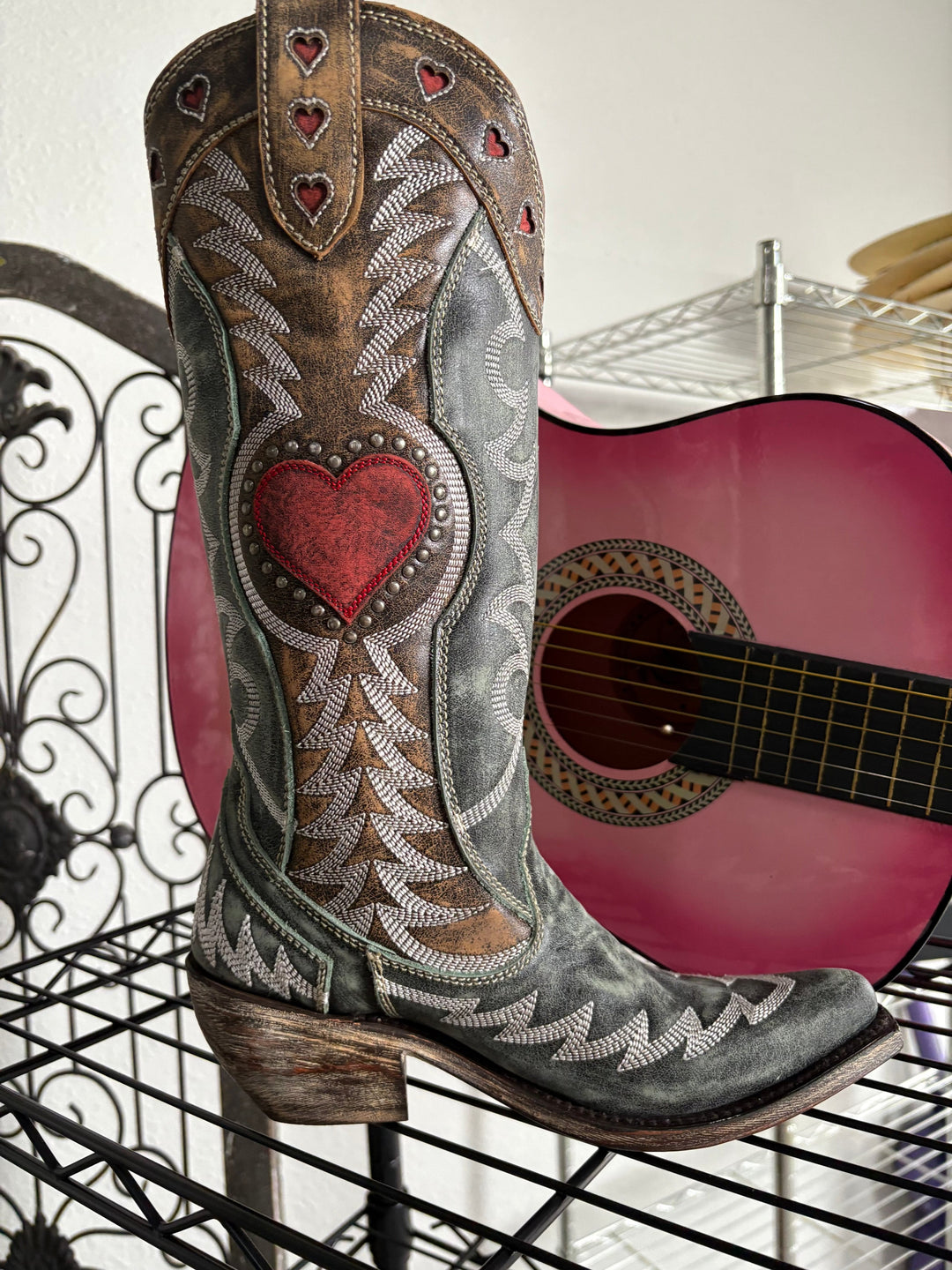 Liberty Black Vintage Turquesa-Boots-Liberty Black Boots-Whiskey Ray's Boutique, Women's Western Wear Boutique in Waxahachie, TX