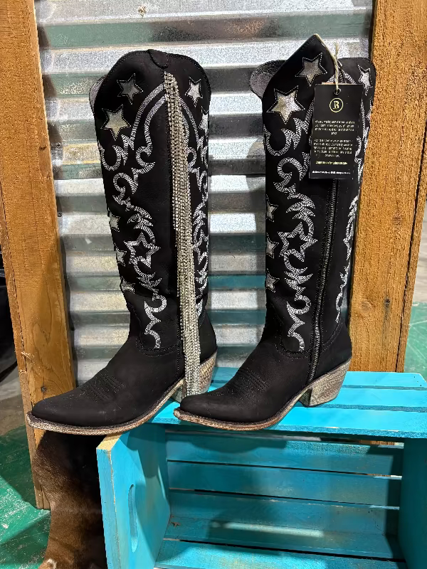 Starstruck Boots-Boots-Liberty Black Boots-Whiskey Ray's Boutique, Women's Western Wear Boutique in Waxahachie, TX