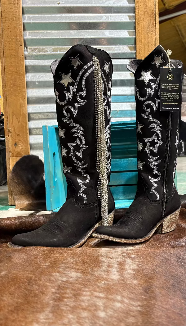 Starstruck Boots-Boots-Liberty Black Boots-Whiskey Ray's Boutique, Women's Western Wear Boutique in Waxahachie, TX