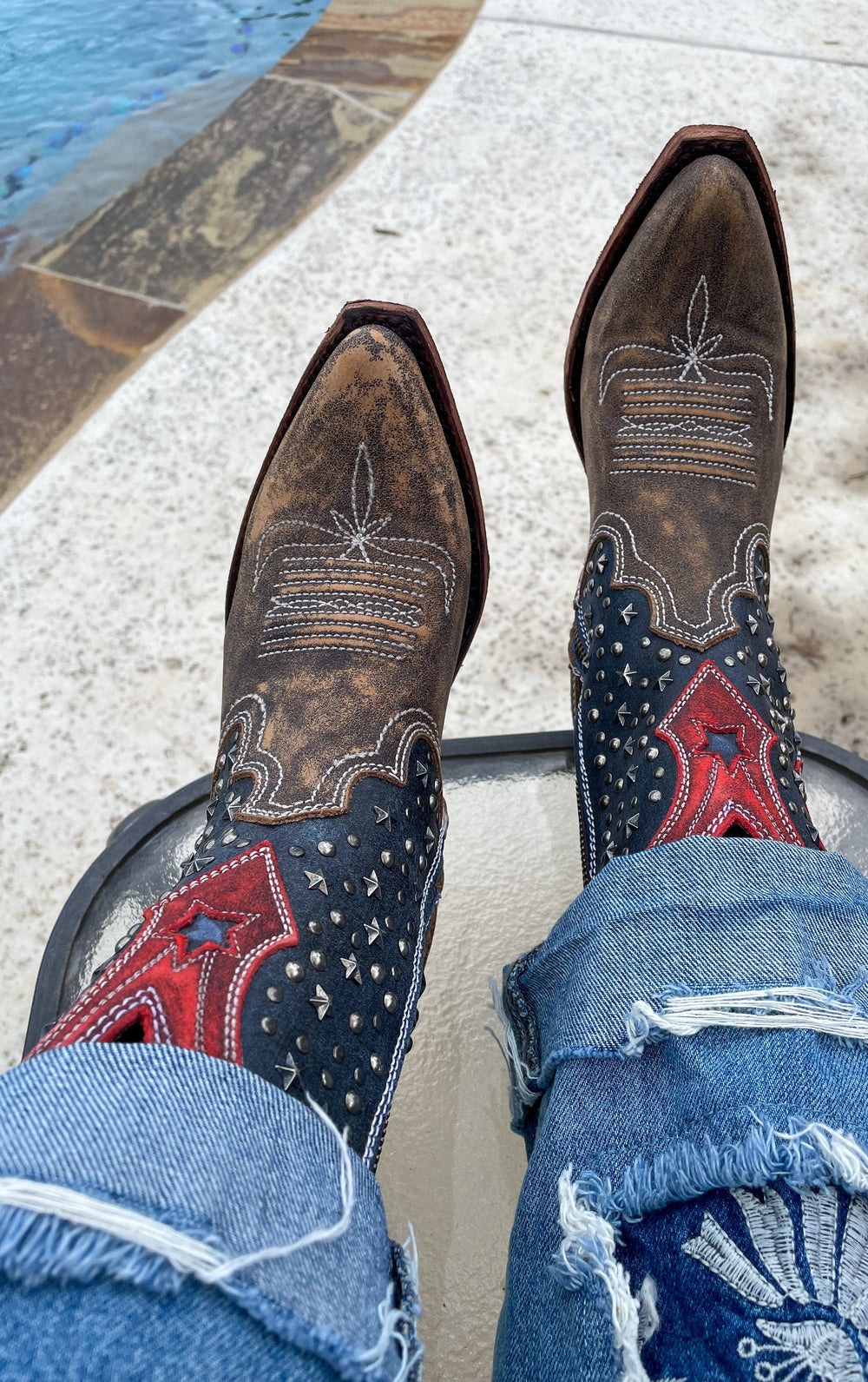 Liberty Black Jules Studded Western Boot - Snip Toe-Boots-Liberty Black Boots-Whiskey Ray's Boutique, Women's Western Wear Boutique in Waxahachie, TX