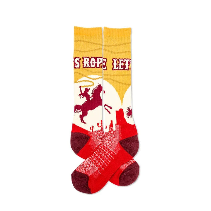 Let’s Rope Performance Socks-Socks-Lucky Chuck-Whiskey Ray's Boutique, Women's Western Wear Boutique in Waxahachie, TX