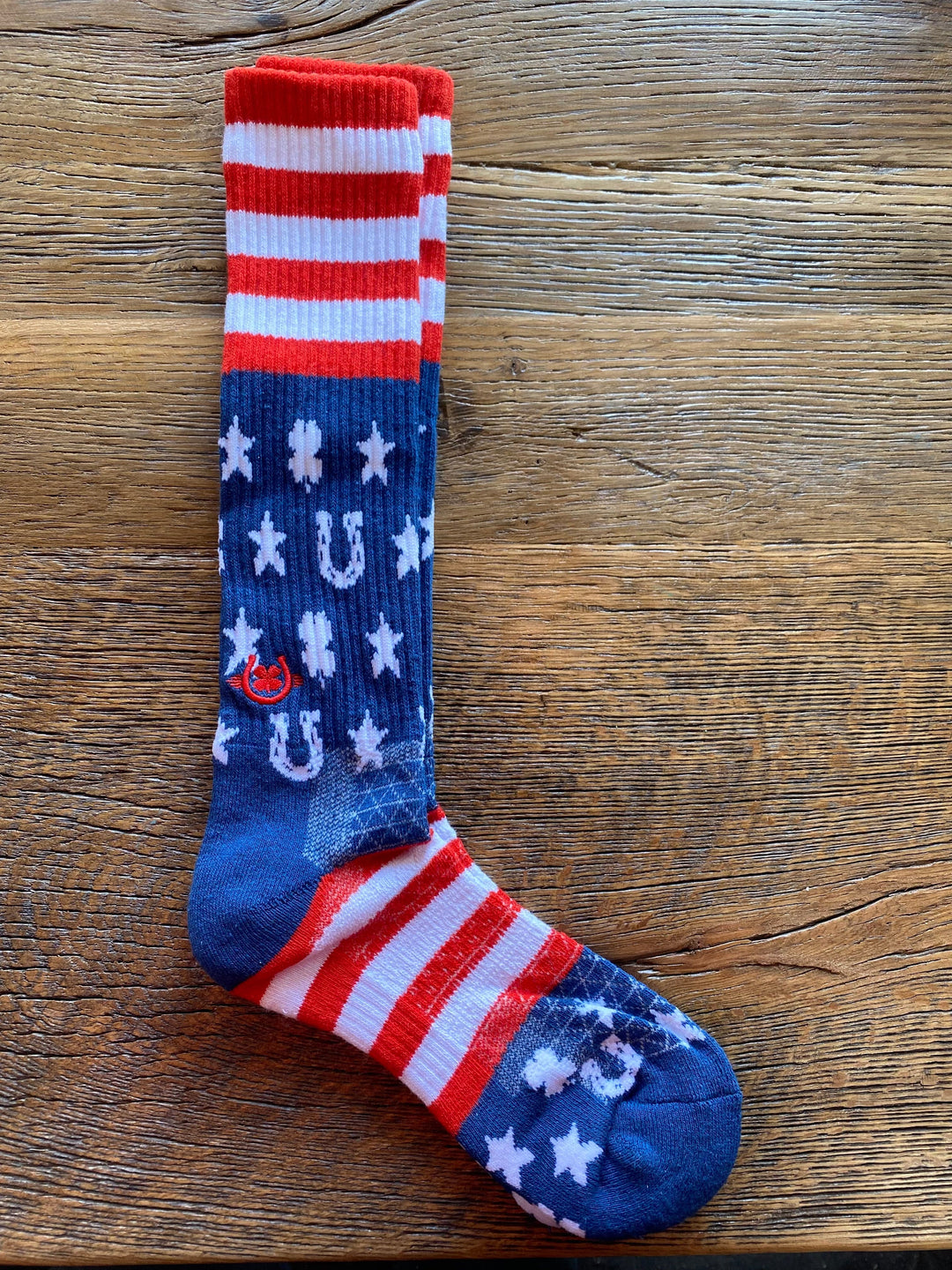 Lucky Stars and Stripes Performance Socks-Socks-Lucky Chuck-Whiskey Ray's Boutique, Women's Western Wear Boutique in Waxahachie, TX