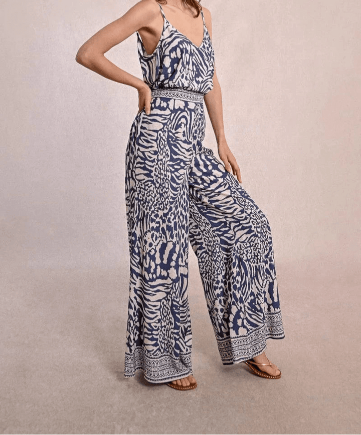 Women's Zebra Wide Leg Pants-Pants-Molly Bracken-Whiskey Ray's Boutique, Women's Western Wear Boutique in Waxahachie, TX