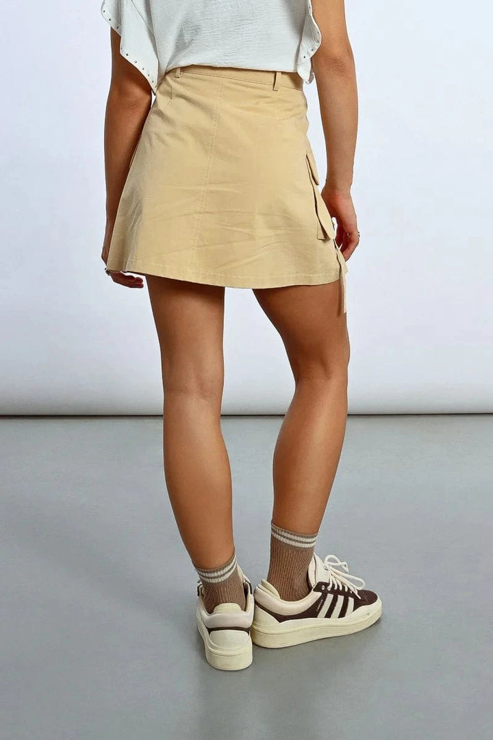 Women's Straight Mini Skirt With Cargo Pockets-Skirts-Molly Bracken-Whiskey Ray's Boutique, Women's Western Wear Boutique in Waxahachie, TX