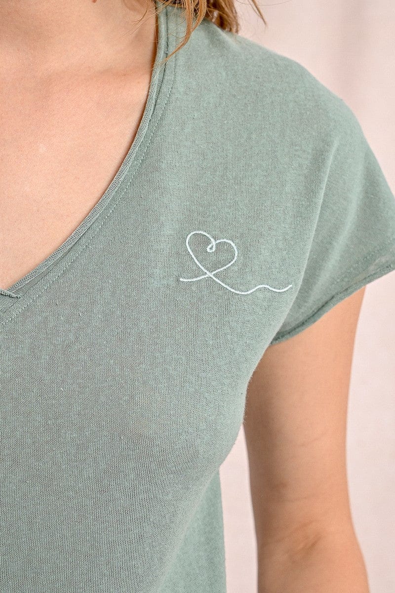 Women's V-Neck T-Shirt-Women's top-Molly Bracken-Whiskey Ray's Boutique, Women's Western Wear Boutique in Waxahachie, TX