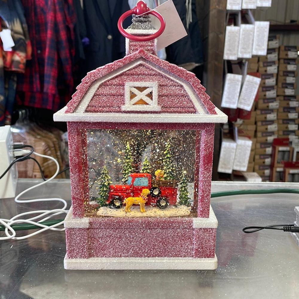 Truck and dogs lighted water barn-Seasonal-Raz Imports-Whiskey Ray's Boutique, Women's Western Wear Boutique in Waxahachie, TX