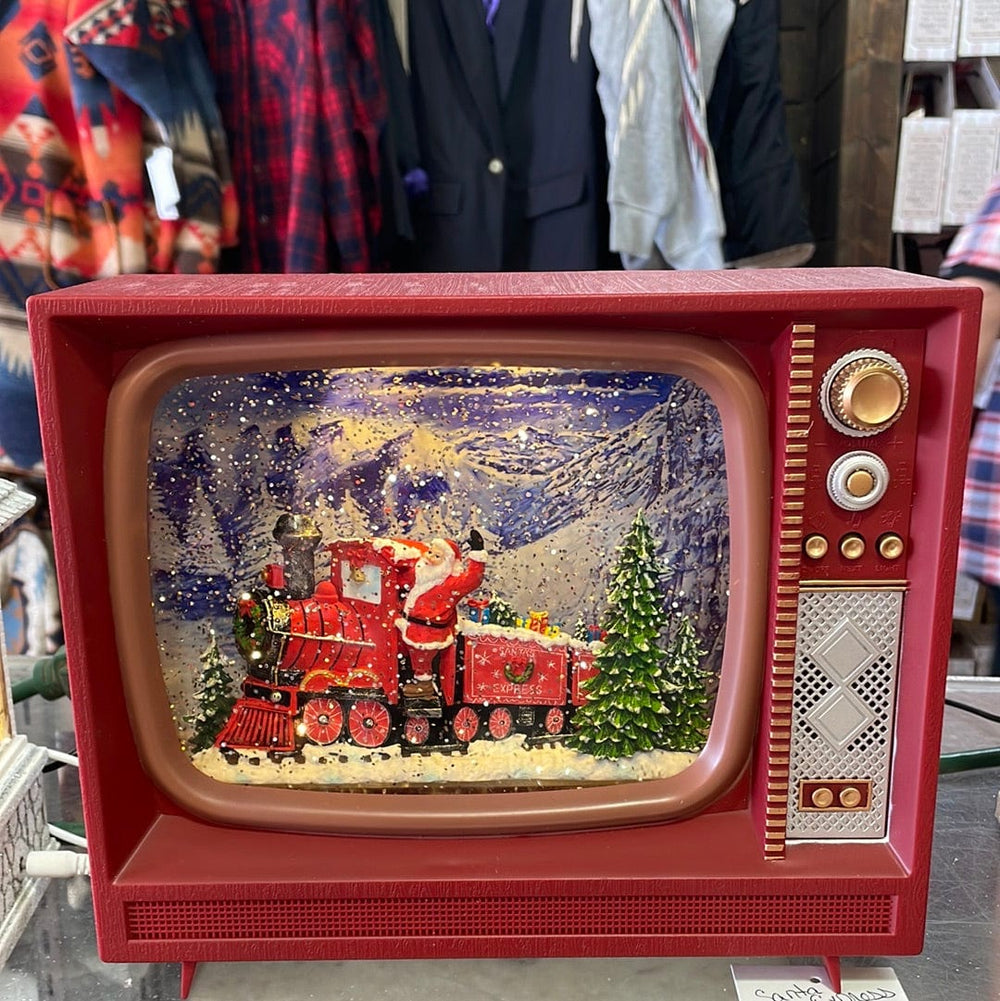 Santa Express Musical Lighted Water Tv-Seasonal-Raz Imports-Whiskey Ray's Boutique, Women's Western Wear Boutique in Waxahachie, TX