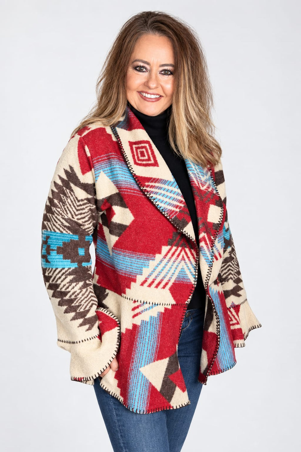 Phoenix Flounce Jacket-Western Jackets-Rhonda Stark Designs-Whiskey Ray's Boutique, Women's Western Wear Boutique in Waxahachie, TX