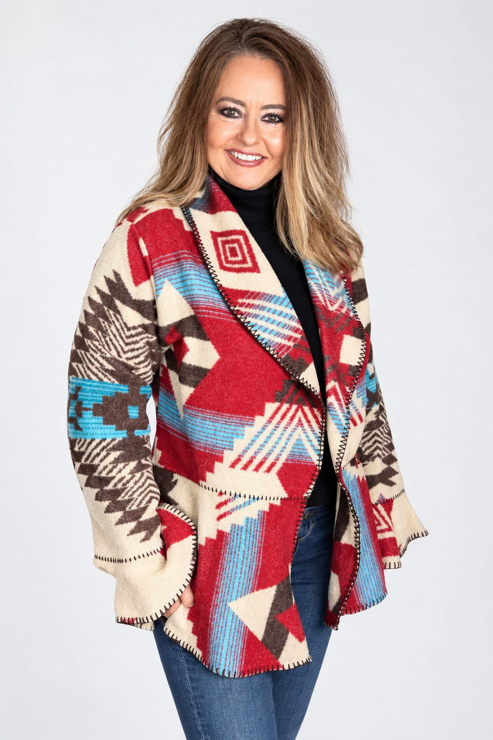 Phoenix Flounce Jacket-Western Jackets-Rhonda Stark Designs-Whiskey Ray's Boutique, Women's Western Wear Boutique in Waxahachie, TX