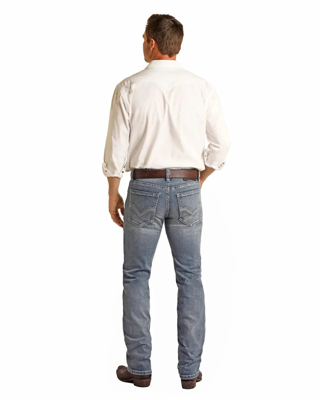 Rock & Roll Denim Men's Revolver Slim Straight-Men’s Jeans-Rock & Roll Denim-Whiskey Ray's Boutique, Women's Western Wear Boutique in Waxahachie, TX
