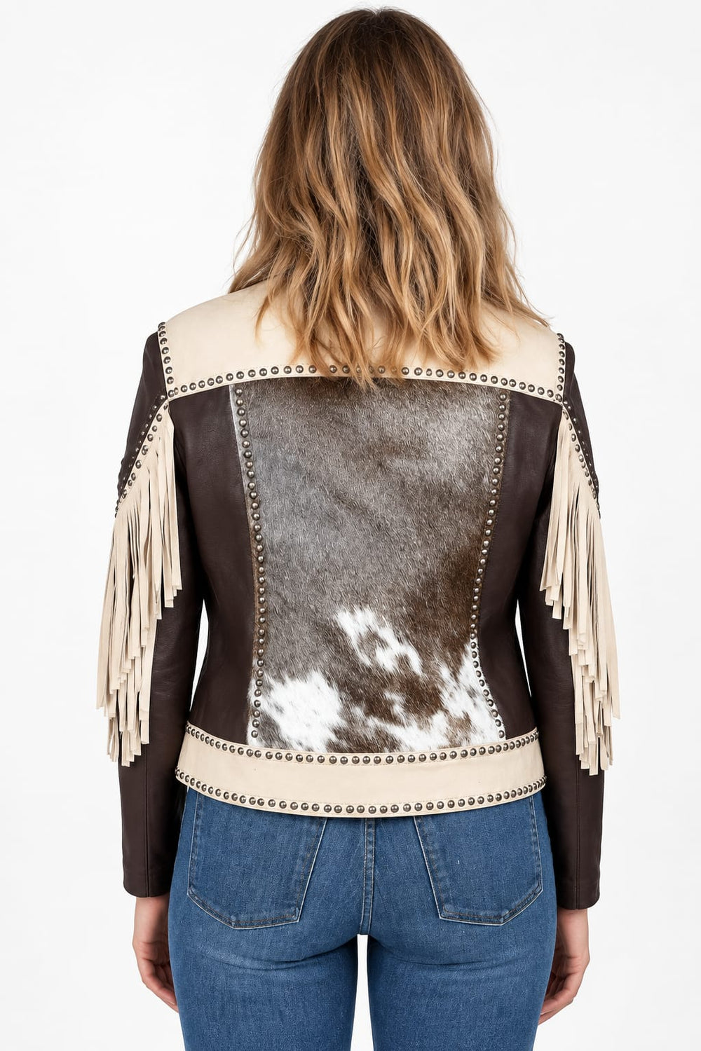 Cowhide Cadillac Jacket-Coats & Jackets-Scully-Whiskey Ray's Boutique, Women's Western Wear Boutique in Waxahachie, TX