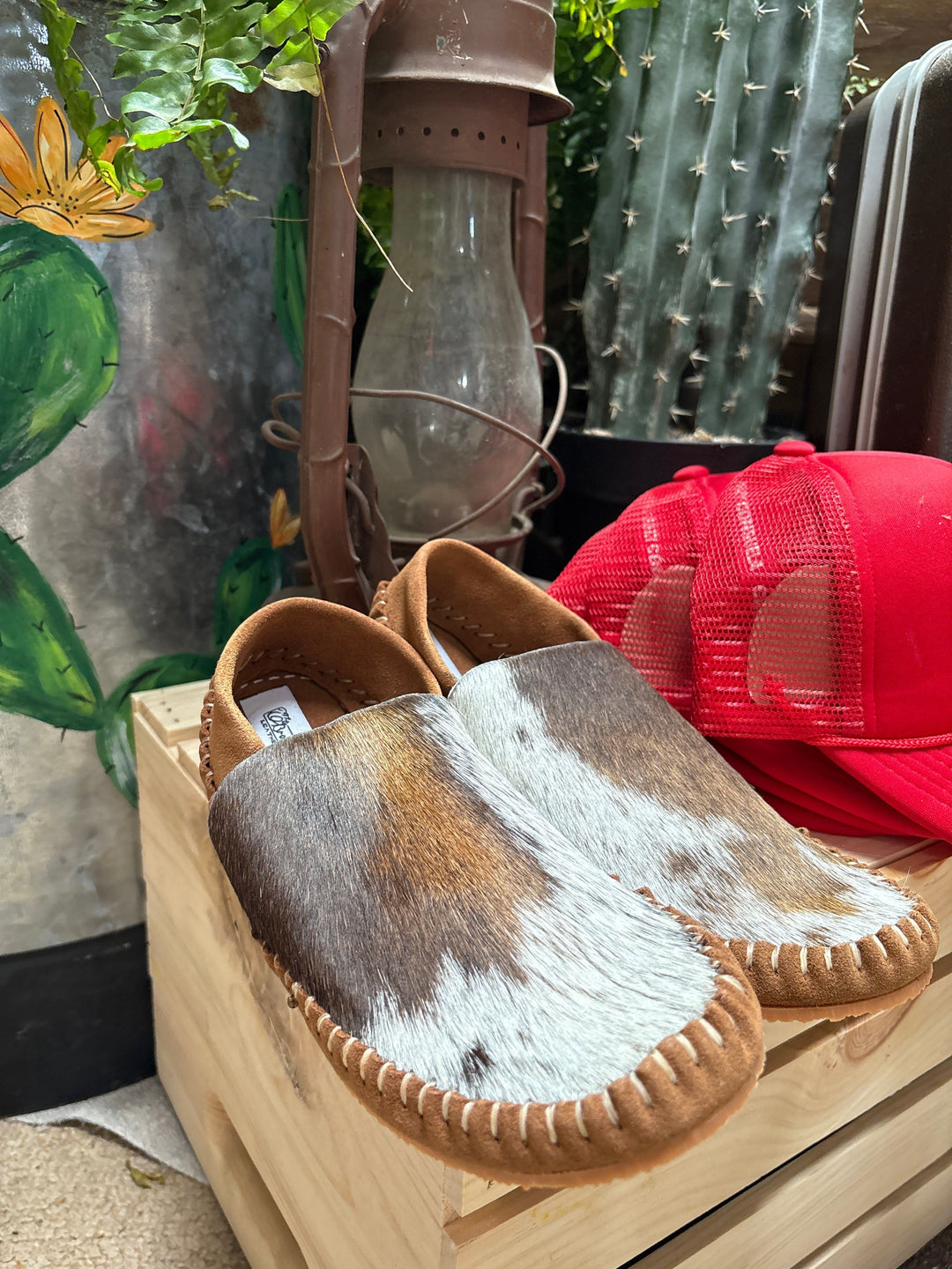 Women's Custom Cowhide Dayworker Shoes-Slip Ons-The Broncy Donkey-Whiskey Ray's Boutique, Women's Western Wear Boutique in Waxahachie, TX