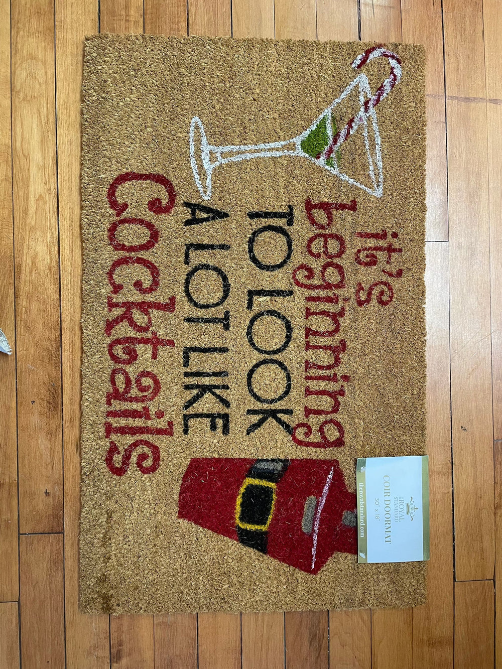 its beginning to look a lot like cocktails rug-Seasonal-The royal standard-Whiskey Ray's Boutique, Women's Western Wear Boutique in Waxahachie, TX