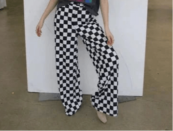 Women's Checker Trouser Pants-Pants-Turquoise Haven-Whiskey Ray's Boutique, Women's Western Wear Boutique in Waxahachie, TX