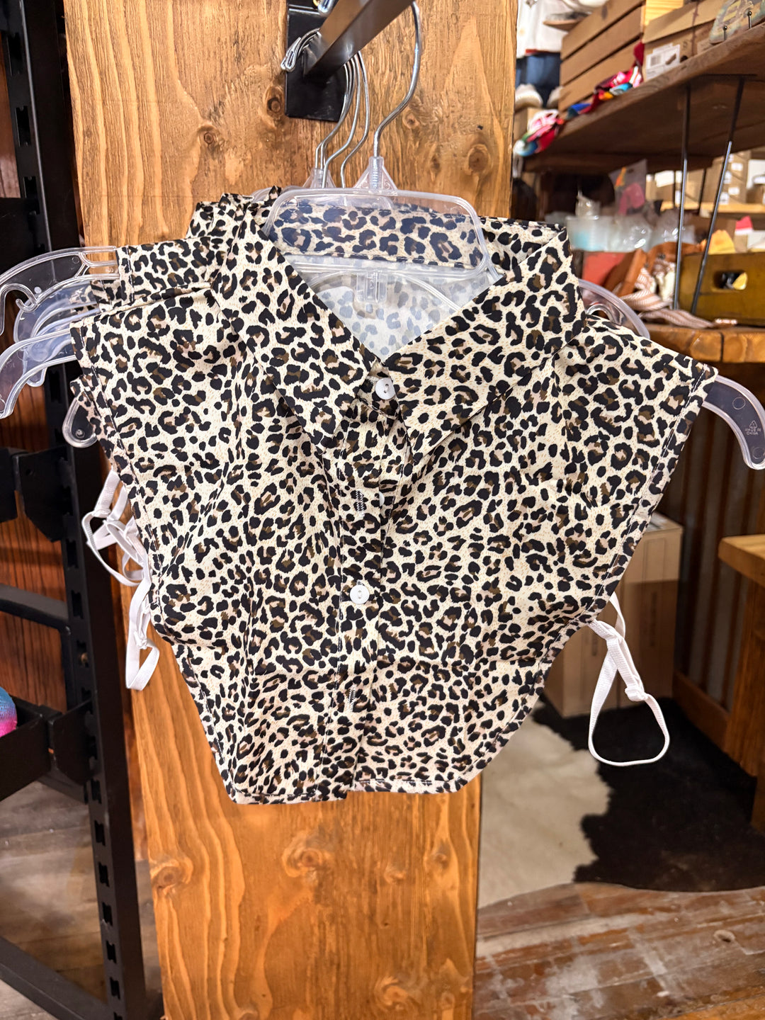Whiskey Ray's Boutique Accessories Brown Wild Side Faux Collar