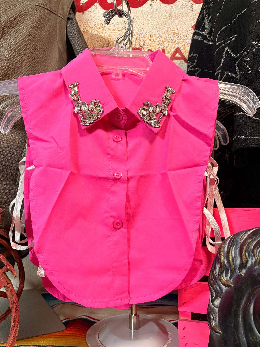 Sparkle & Shine Rhinestone Faux Collar-Accessories-Whiskey Ray's Boutique-Whiskey Ray's Boutique, Women's Western Wear Boutique in Waxahachie, TX