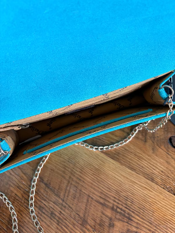 Turquoise Desert Bloom Clutch-Accessories-Whiskey Ray's Boutique-Whiskey Ray's Boutique, Women's Western Wear Boutique in Waxahachie, TX