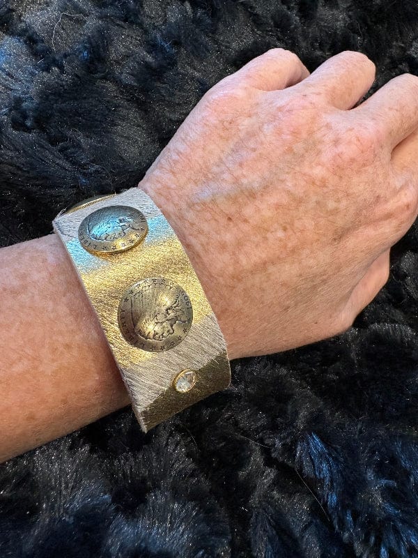 Zebra Coin Snap Cuff-Accessories-Whiskey Ray's Boutique-Whiskey Ray's Boutique, Women's Western Wear Boutique in Waxahachie, TX