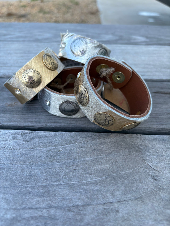 Zebra Coin Snap Cuff-Accessories-Whiskey Ray's Boutique-Whiskey Ray's Boutique, Women's Western Wear Boutique in Waxahachie, TX